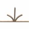 Ekena Millwork Richland Smooth Timber Gable Bracket, Douglas Fir, 96"W x 64"H x 3 1/2"D x 3 1/2"F, 16/12 Pitch GBW096X64X0404RIC00SDF - alternate 3
